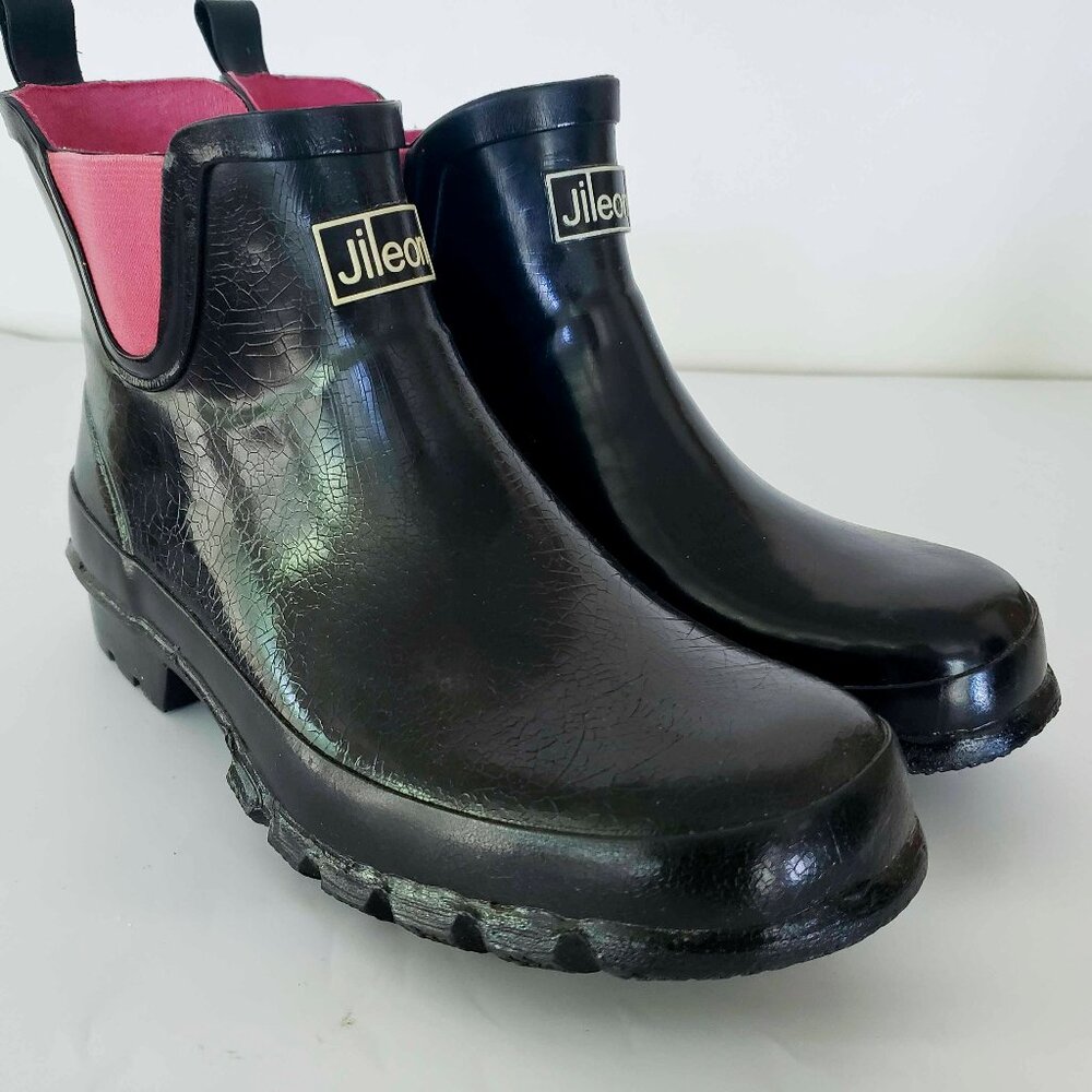 JILEON Ankle Height Rain Boots